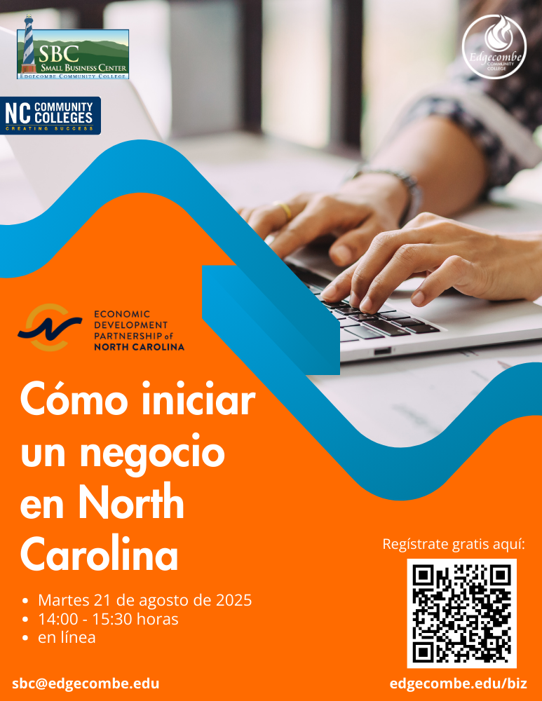 How to Start a Biz in NC espanol Flyer