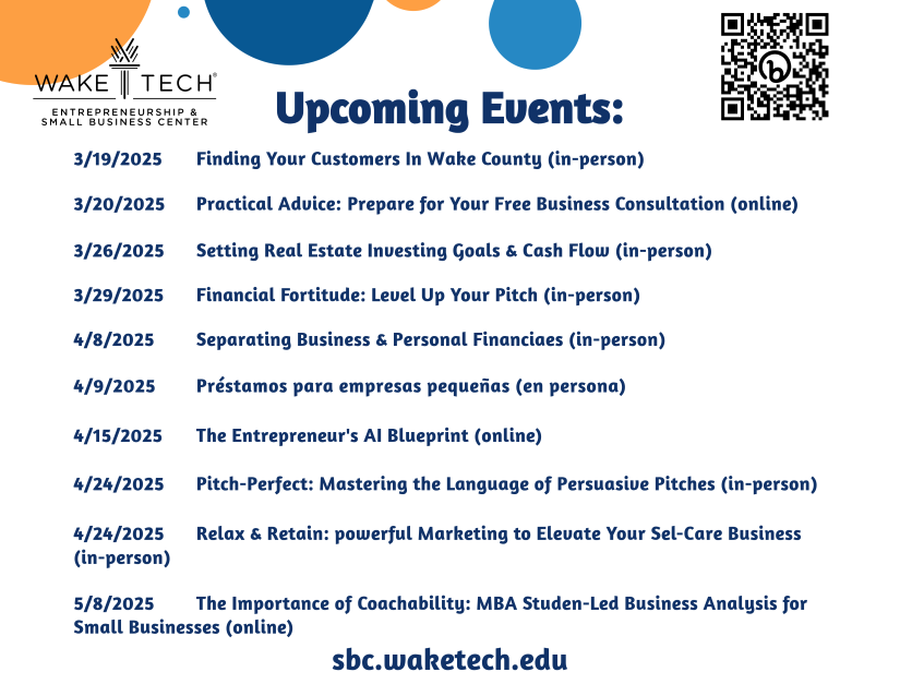 Upcoming events