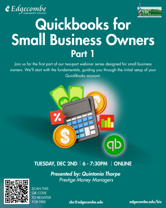 Quickbooks for Small Biz Owners Flyer part 1