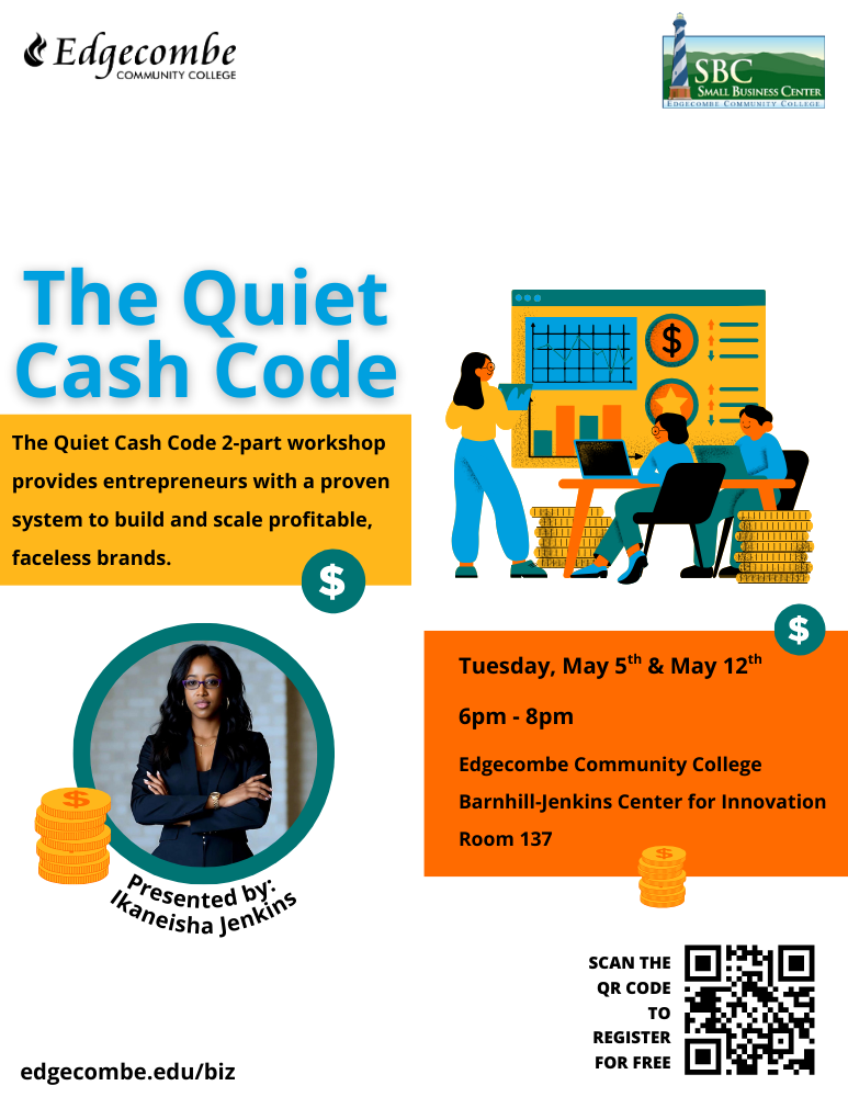 The Quiet Cash Code flyer