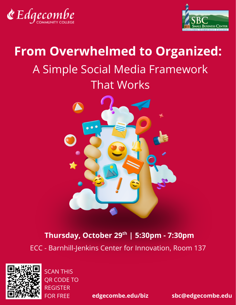overwhelmed to organized flyer