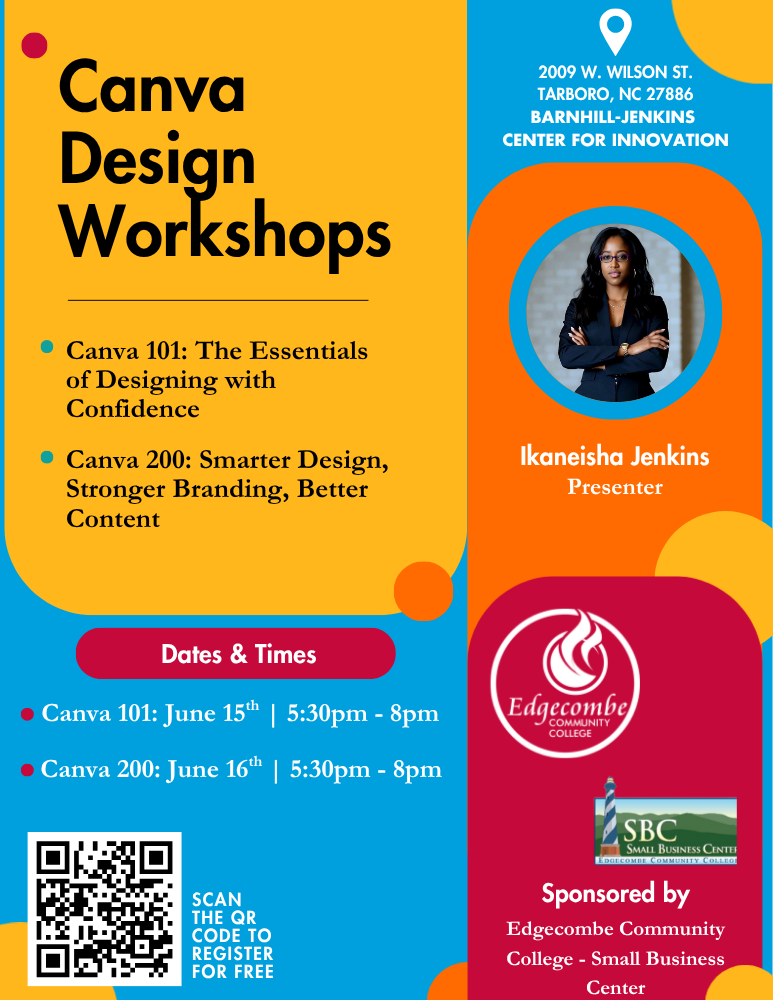 Canva Workshops flyer